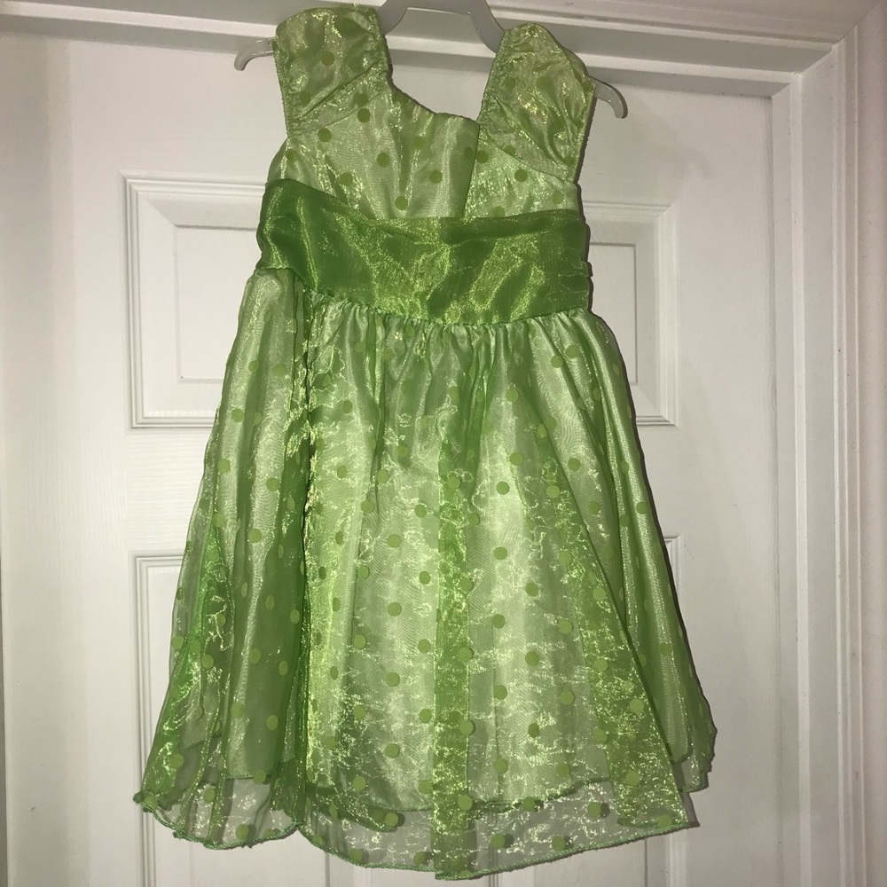 4t Girls Green Formal Dress